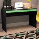 Ver imagem 2 de Mesa Escrivaninha B23 120 Cm Preto Verde Novam
