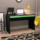 Ver imagem 7 de Mesa Escrivaninha B23 120 Cm Preto Verde Novam