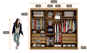 Ver imagem 3 de Guarda Roupa Casal 3 Portas e 6 Gavetas Diamond Novo Horizonte Cumaru