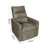 Poltrona Do Papai Reclinável Matrix Turin Suede Marrom - 9