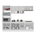Ver imagem 3 de Cozinha Completa Amara 10 Portas 4 Gavetas com Vidro 40250782 Branco - Politorno
