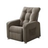 Poltrona Cadeira Reclinável do Papai Idoso Rispetto para Sala Tv Filme Confortável Madeira Capuccino - 1