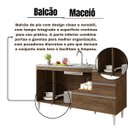 Ver imagem 2 de Gabinete Balcão para Pia Maceió 150cm com Gavetão Castanho