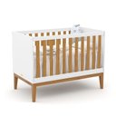Ver imagem 2 de Berço Americano Unique Branco Soft/Freijó/Eco Wood com Colchão D18 - Matic Móveis