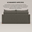 Ver imagem 7 de Sofá Cama Retrátil em Madeira Eucalipto e Linho 200cm Creta