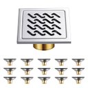 Ver imagem 1 de Ralo Inox 10x10 Lavabo Higienico Kit 15 Uni Anti Odor Anti Inseto Banheiro Box Casa Varanda Quintal