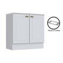 Ver imagem 1 de Balcão Cozinha P/cooktop Americana 2 Portas C/tampo 80cm Branco - Henn
