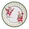 Conjunto com 6 Pratos Raso Ho Ho Ho Natal Acetinado Ø29cm Alleanza Cerâmica - 1
