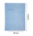 Ver imagem 2 de Cobertor Bebê Microfibra Cachorrinho Azul 1,10m X 85cm Papi