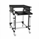 Ver imagem 1 de Rack Torre Periférico RT-90G Titanium Racks Para Mixer e Notebook Com Rodas e Sistema de