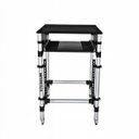 Ver imagem 2 de Rack Torre Periférico RT-90G Titanium Racks Para Mixer e Notebook Com Rodas e Sistema de