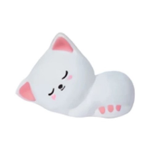 Luminária Mesa Colorido Gatinho Fofo Recarregavél Silicone