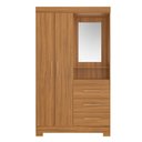 Ver imagem 7 de Guarda-Roupa Solteiro com Espelho e 2 Portas Marrom/Freijó