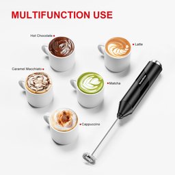 Espumador de Leite Bonsenkitchen, Portátil, Aço Inox, Bateria Operada - 4