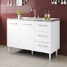 Gabinete Balcão para Pia de 1,20 Mt Milla Branco Branco - 2
