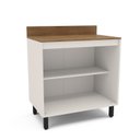 Ver imagem 4 de Balcão de Cozinha 2 Portas com Tampo 80cm Off White e Branco Yescasa