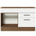Ver imagem 7 de Balcão de Pia Cozinha 1 Porta e 2 Gavetas (Com Tampo) Rustic/Branco Agata Madesa