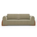 Ver imagem 7 de Sofá Living Bloom 200cm 03 Lugares com Pés de Madeira Bouclê Bege - Desk Design