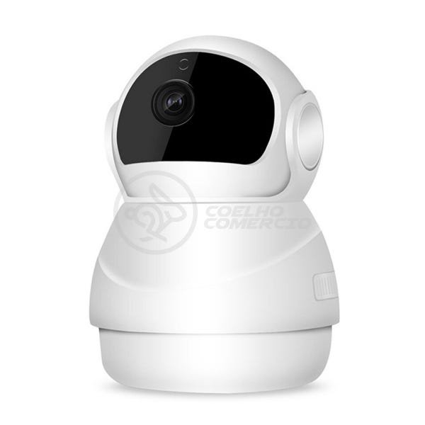 Câmera IP C360 de Segurança Wifi 2 Antenas Robô HD 1080P sem Fio Jortan Áudio Visão Noturna - 8166Xp