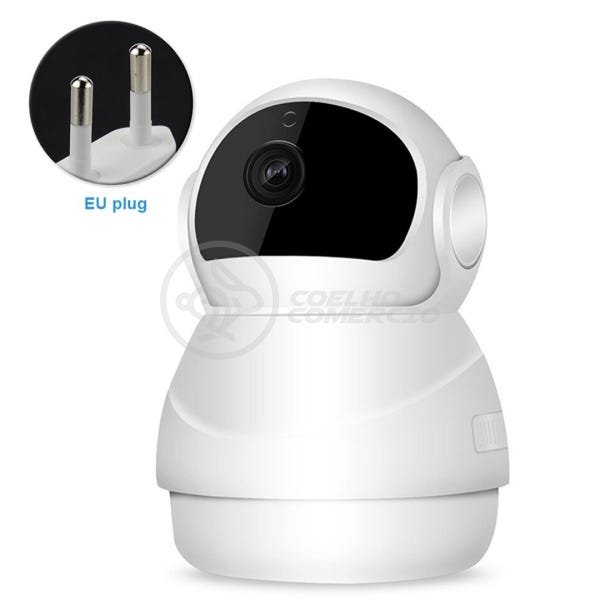 Câmera IP C360 de Segurança Wifi 2 Antenas Robô HD 1080P sem Fio Jortan Áudio Visão Noturna - 8166Xp - 2