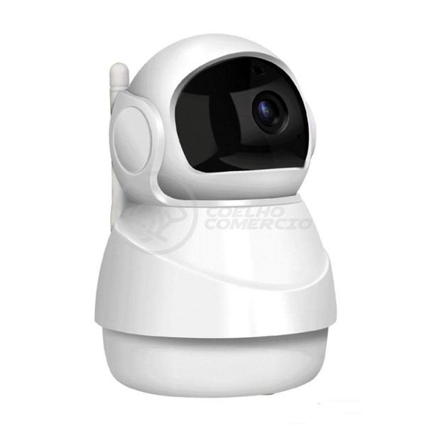 Câmera IP C360 de Segurança Wifi 2 Antenas Robô HD 1080P sem Fio Jortan Áudio Visão Noturna - 8166Xp - 3