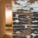 Ver imagem 2 de Papel de Parede Adesivo Madeira Desgastada Sala Cozinha Auto-adesivo