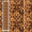 Ver imagem 3 de Papel de Parede Adesivo Madeira Quadriculado Cozinha Sala Resistente a Água
