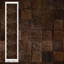Ver imagem 3 de Papel de Parede Adesivo Madeira Quadriculada Escura Quarto Cozinha Sala Auto Colante