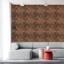 Ver imagem 7 de Papel de Parede Adesivo Madeira Quadriculado Quarto Cozinha Sala Resistente a Água