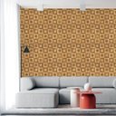 Ver imagem 7 de Papel de Parede Adesivo Madeira Arabesco Quadriculado Cozinha Quarto Sala Envio Rápido
