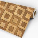 Ver imagem 1 de Papel de Parede Adesivo Madeira Arabesco Quadriculado Cozinha Quarto Sala Envio Rápido