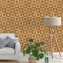Ver imagem 2 de Papel de Parede Adesivo Madeira Arabesco Quadriculado Cozinha Quarto Sala Envio Rápido
