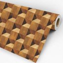 Ver imagem 5 de Papel de Parede Adesivo Madeira Geométrico Cozinha Quarto Sala Vinílico Fosco