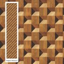 Ver imagem 3 de Papel de Parede Adesivo Madeira Geométrico Cozinha Quarto Sala Vinílico Fosco