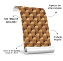 Ver imagem 1 de Papel de Parede Adesivo Madeira Geométrico Cozinha Quarto Sala Vinílico Fosco