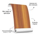Ver imagem 3 de Papel de Parede Adesivo Madeira Lisa Clara Cozinha Quarto Sala Resistente a Água