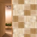 Ver imagem 4 de Papel de Parede Adesivo Madeira Quadriculado Cozinha Quarto Sala Auto-adesivo