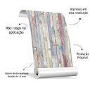 Ver imagem 2 de Papel de Parede Adesivo Madeira Colorido Cozinha Quarto Sala Envio Rápdio