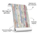 Ver imagem 2 de Papel de Parede Adesivo Madeira Colorido Cozinha Quarto Sala Envio Rápdio