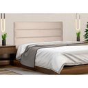 Ver imagem 3 de Cabeceira Painel Queen 1,60m La Italiana Suede Bege - Pallazio