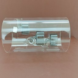 Castiçal 3 Velas Borossilicato 20x12x12cm Transparente Porta Vela - 5