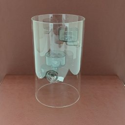 Castiçal 3 Velas Borossilicato 20x12x12cm Transparente Porta Vela - 2