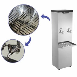 Bebedouro Comercial 25 Litros Venâncio 2 Torneiras Inox - 3