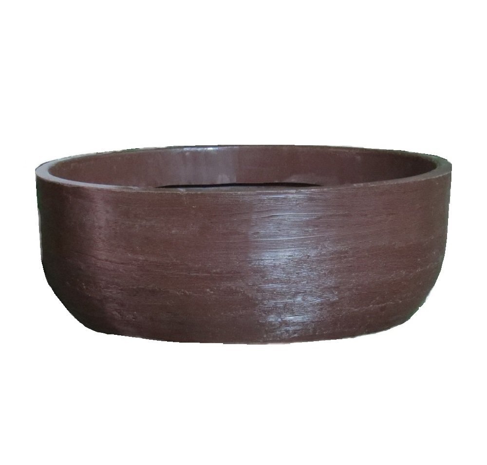 Vaso Planta 35x15 Bacia Cuia Polietileno - MARROM CAFE 003 - 1