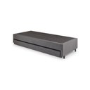 Ver mais imagens de Bicama Box Solteiro Linho Cinza 96x203x28 Cm com Colchão Auxiliar Ecoflex