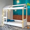 Cama Montessoriana Infantil com Led Livia Branca - 1