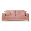 Ver imagem 2 de Sofá Milano Veludo 1,8m:rose