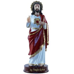 Imagem do Sagrado Coração de Jesus em Resina 15 cm - 1
