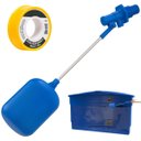 Ver imagem 1 de Torneira Boia para Caixa D'água 1/2" e 3/4" Haste Alúminio + Fita Veda Rosca Teflon 12mm X 5m