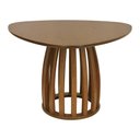 Ver imagem 3 de Mesa de Jantar Armonia Tampo Triangular 119x117cm Base Redonda - Amêndoa -tampo Triangular 119x117cm